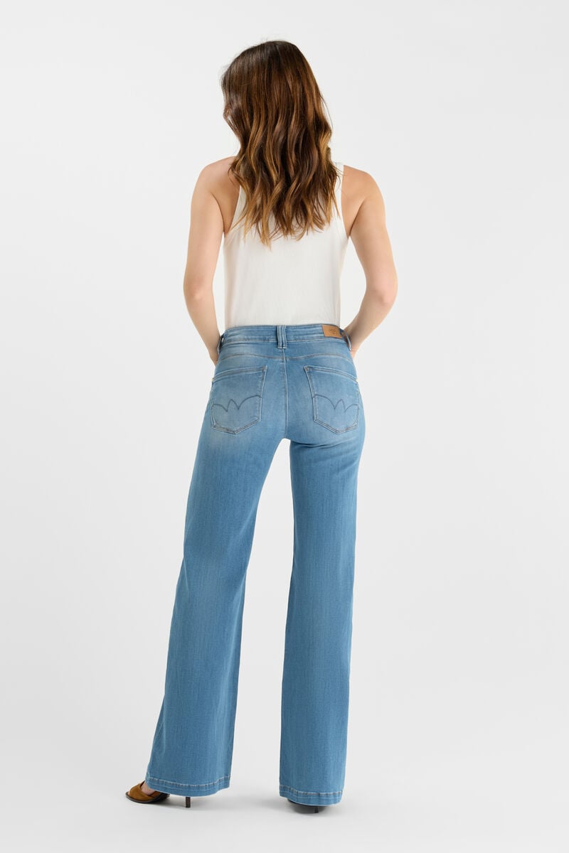 Jeans pulp flare Axis taille haute bleu N°4