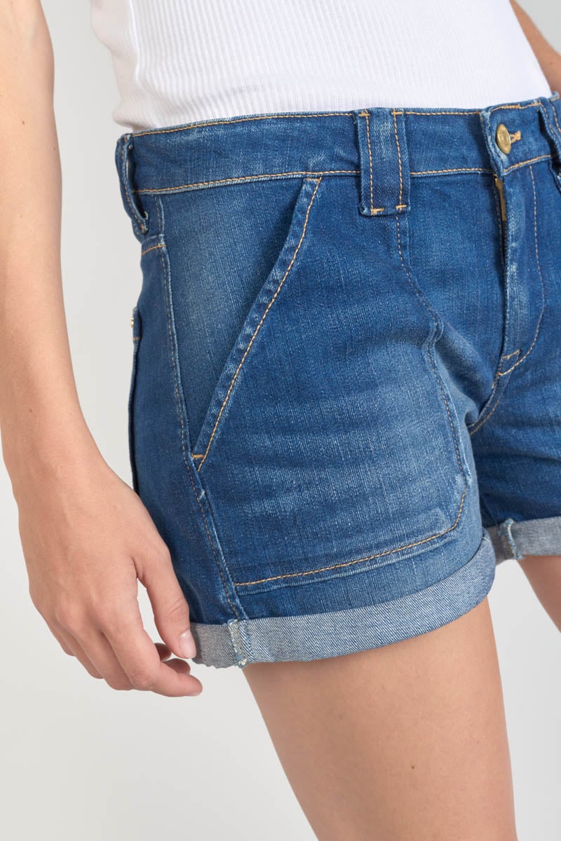 Short Bloom en jeans bleu foncé