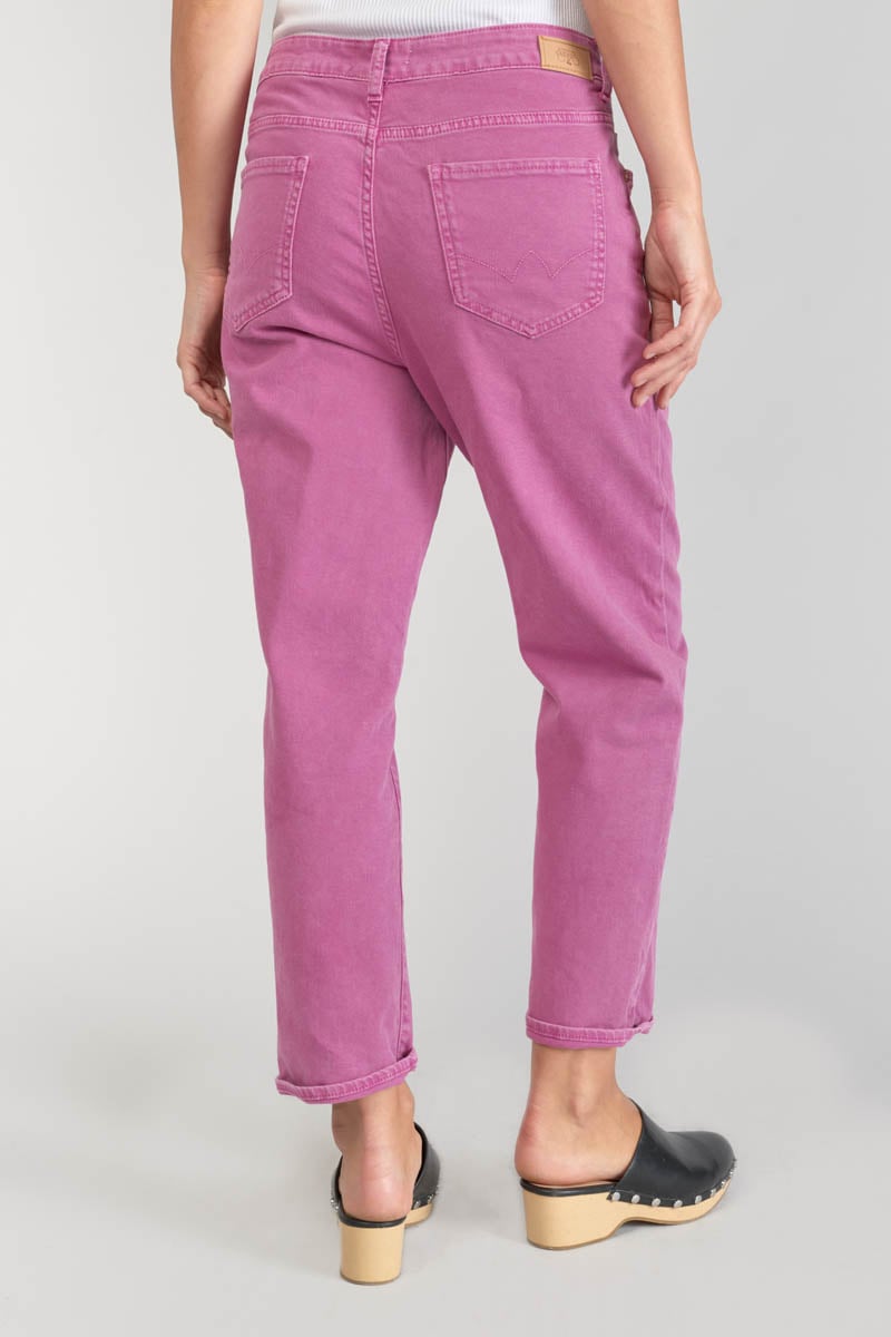 Cosy boyfit 7/8ème jeans violet rose