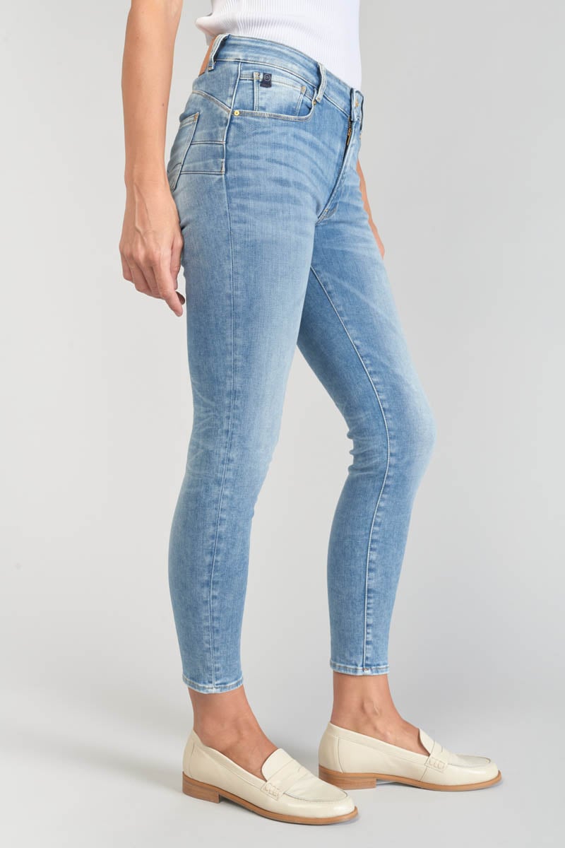 Jeans pulp slim Dari taille haute 7/8ème bleu N°4