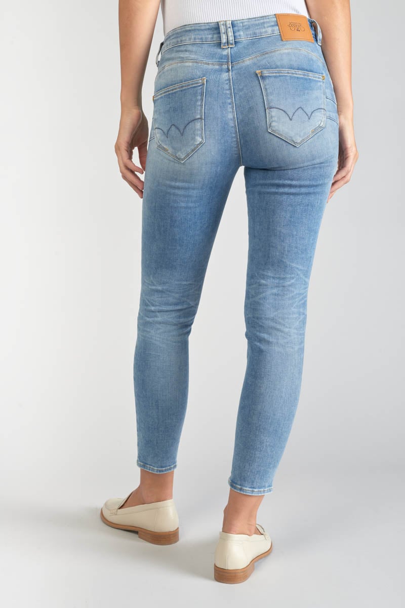 Jeans pulp slim Dari taille haute 7/8ème bleu N°4