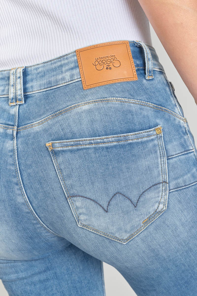 Jeans pulp slim Dari taille haute 7/8ème bleu N°4