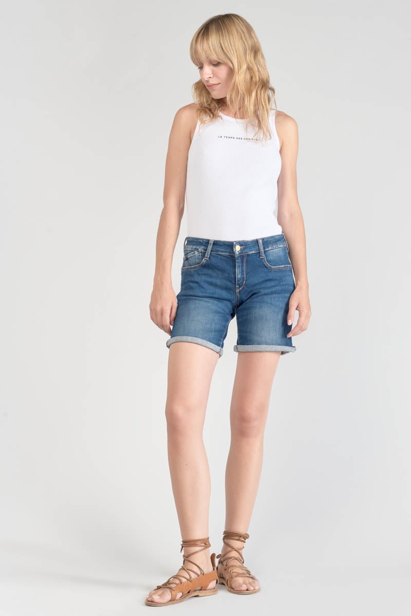 Short Paola en jeans bleu
