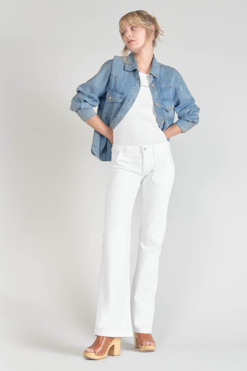 Jeans flare Sormiou blanc 