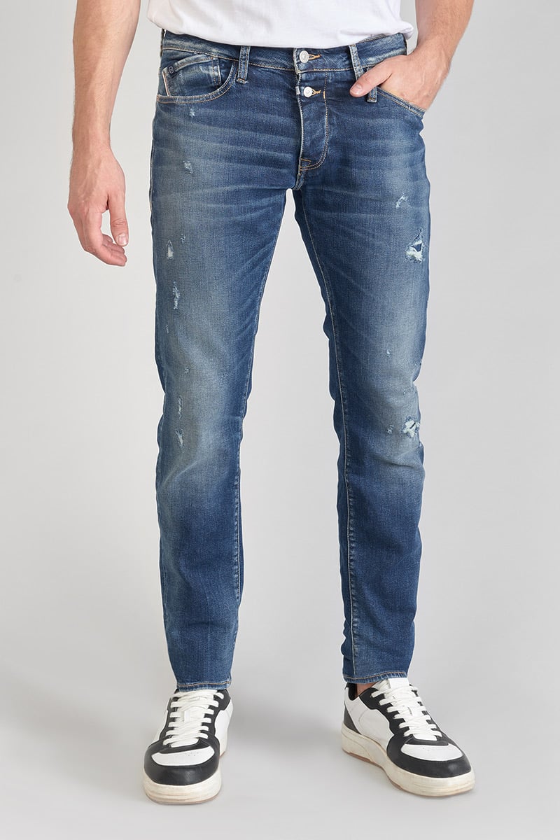 Jeans 700/11 adjusted Camoins destroy bleu N°3