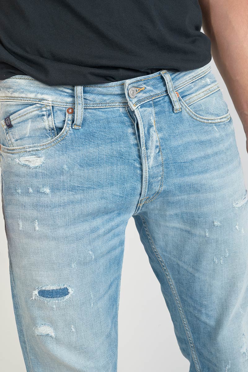 Jeans 700/17 relax Basic destroy bleu N°5