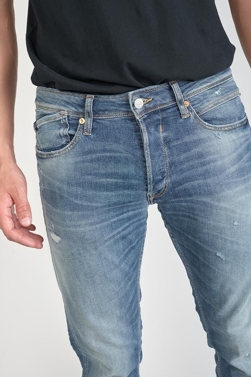 Jeans 700/17 relax Basic destroy bleu N°3