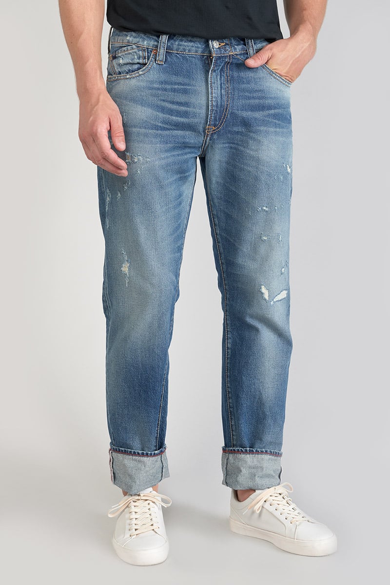 Jeans 700/20 regular Vintage destroy vintage bleu N°3