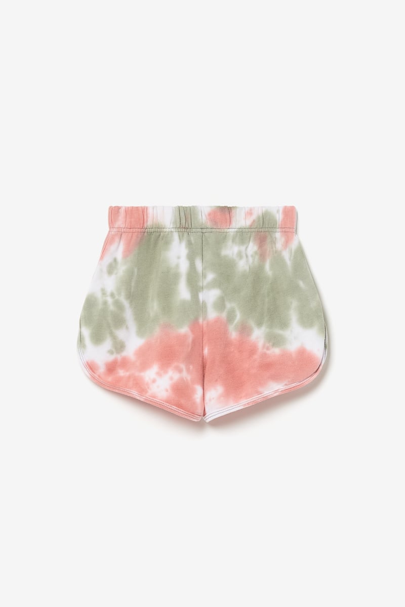 Short Shouagi tie and dye rose et kaki