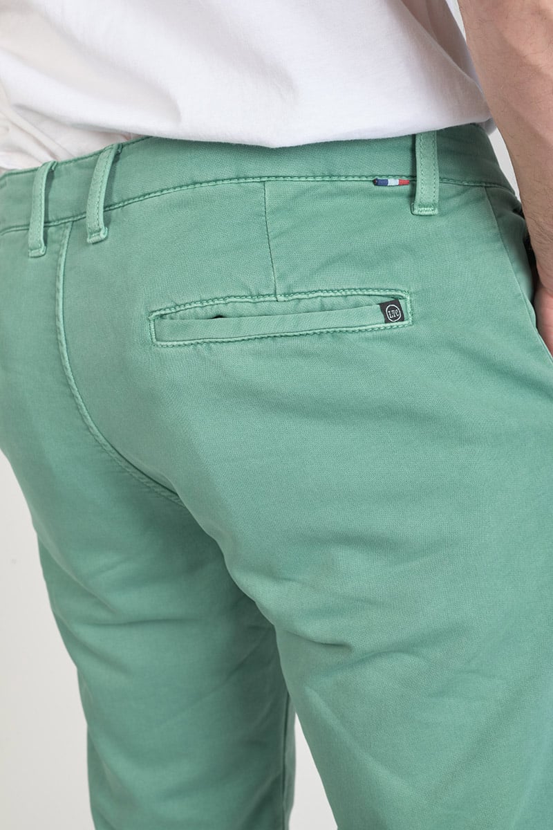 Bermuda chino Jogg Swoop vert d'eau
