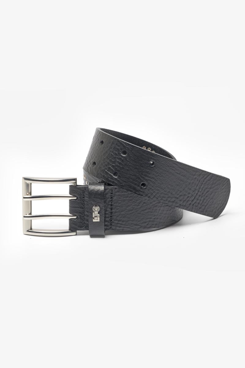 Ceinture Clouty en cuir noir clouté