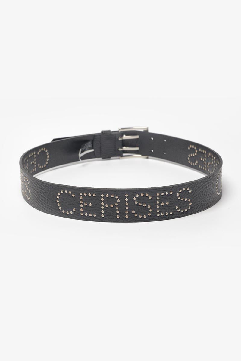 Ceinture Clouty en cuir noir clouté