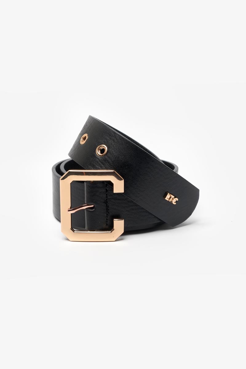 Ceinture En Cuir Véritable Julia - Marron, Taille 90, Pour Femme