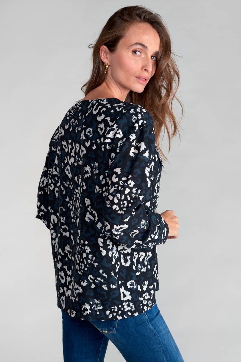 Chemise Briac à motif léopard