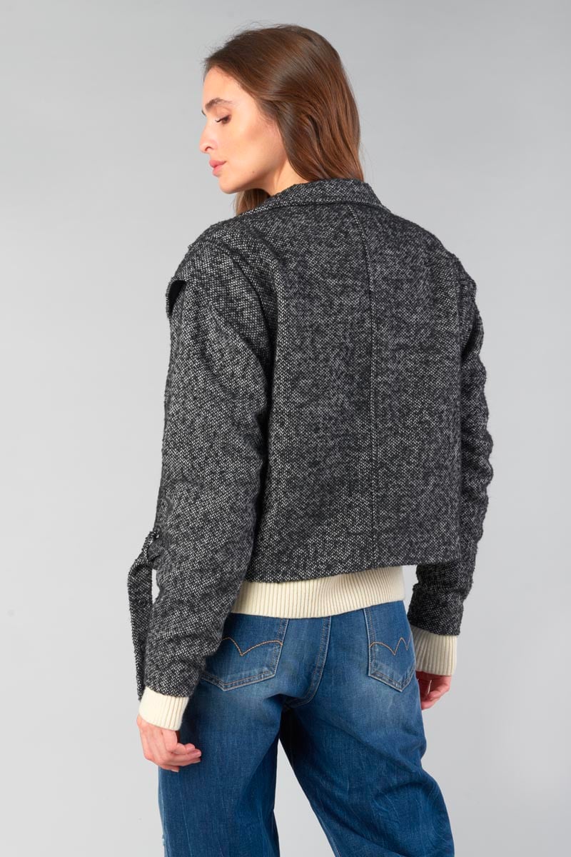 Veste Calie noire et blanche