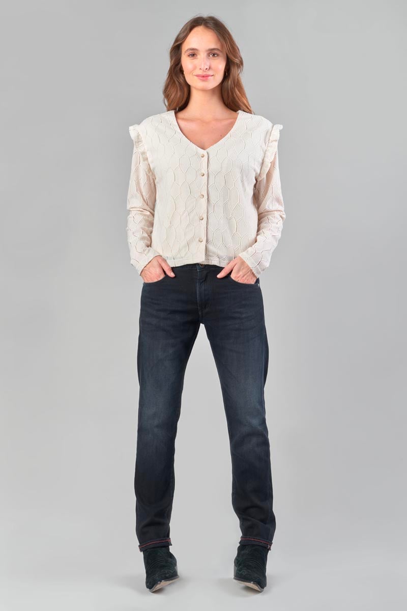 Top à manches longues Esmee crème