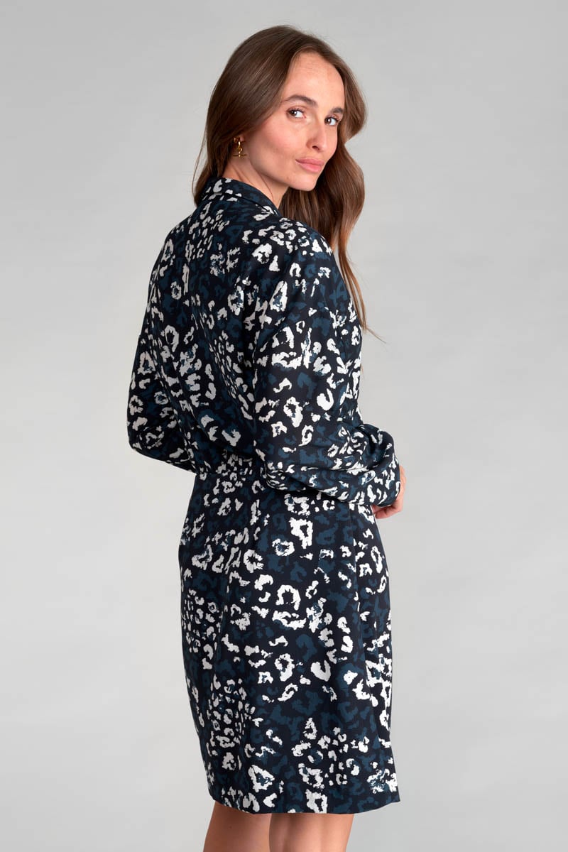 Robe Evann à motif léopard