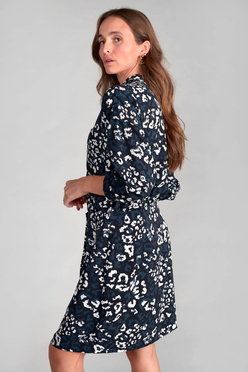 Robe Evann à motif léopard