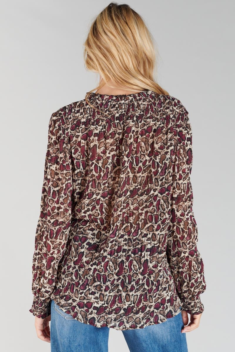 Blouse Janek à motif serpent