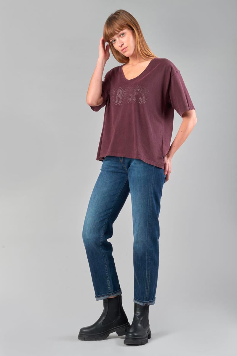 T-shirt Kara lie de vin