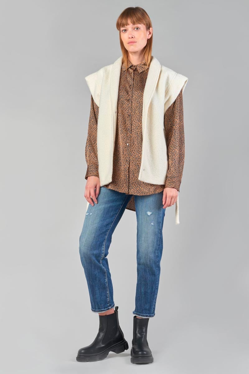 Veste sans manches Kida crème