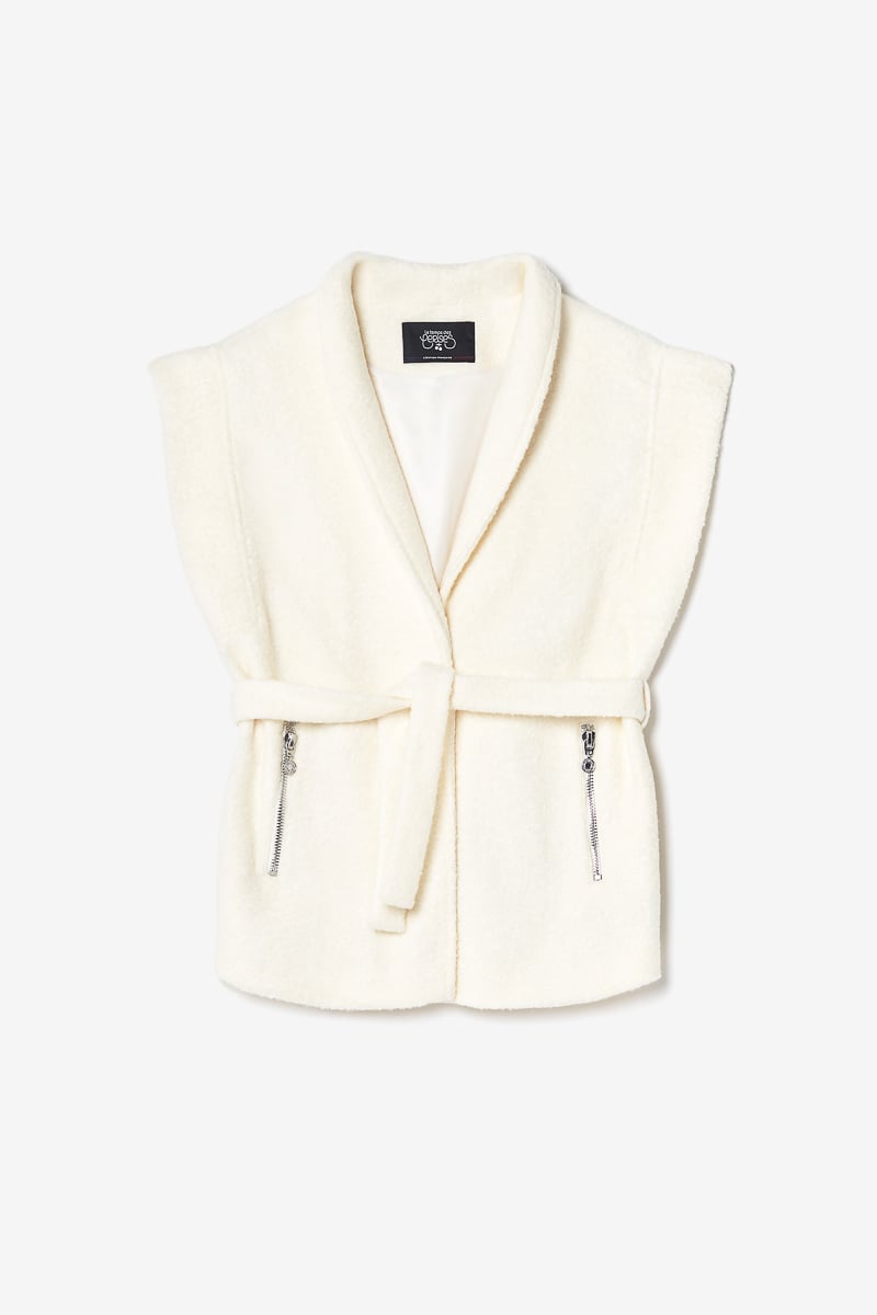 Veste sans manches Kida crème
