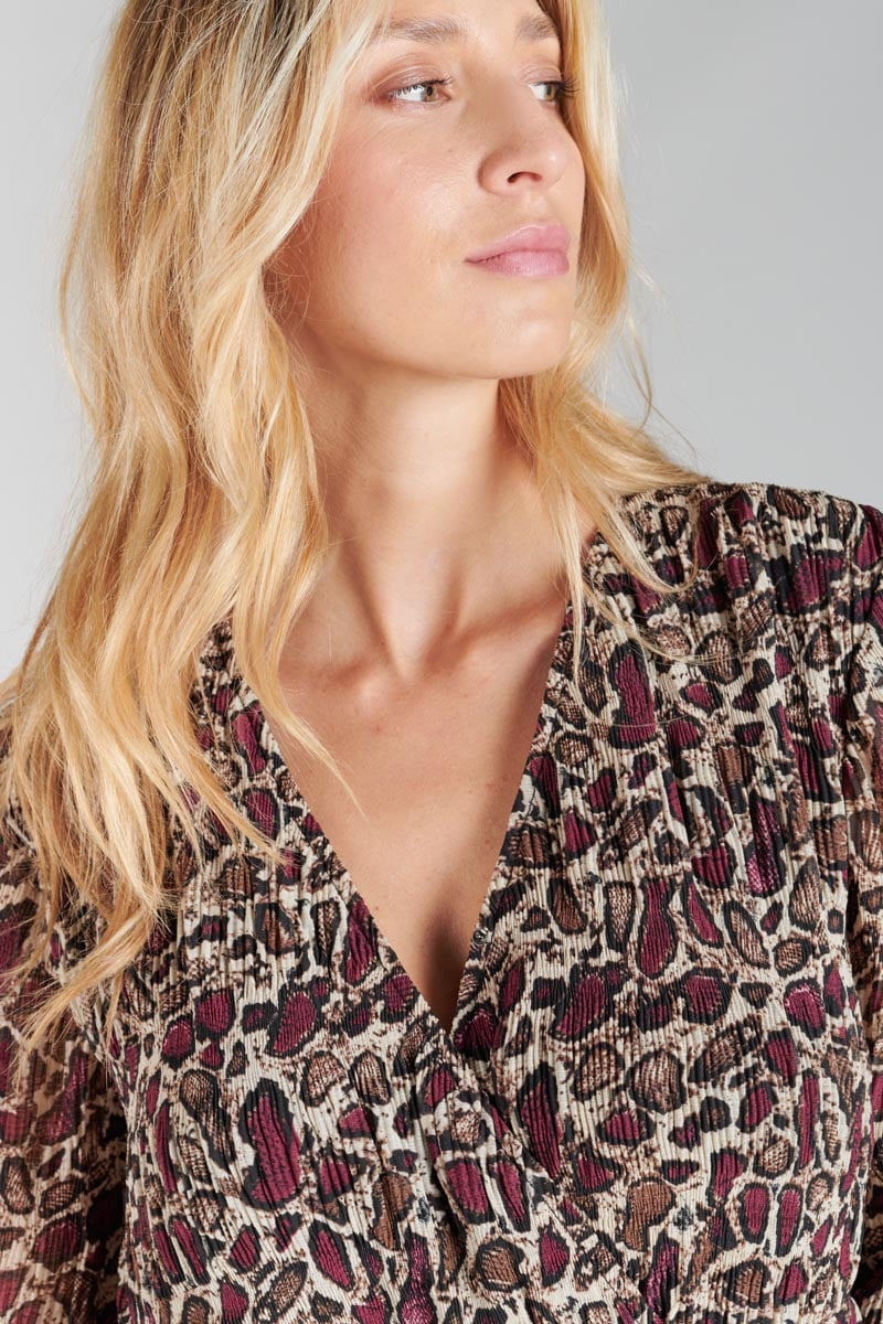 Robe Mihabel à motif serpent