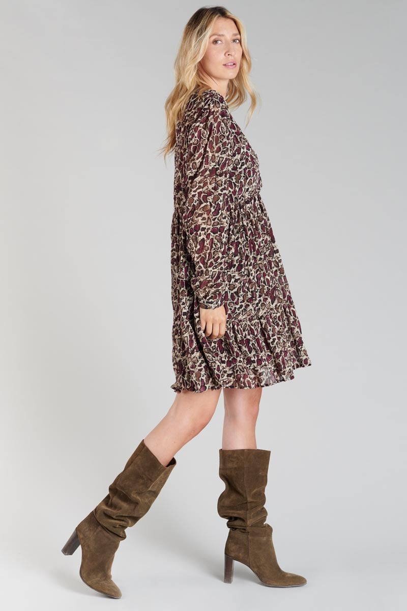 Robe Mihabel à motif serpent