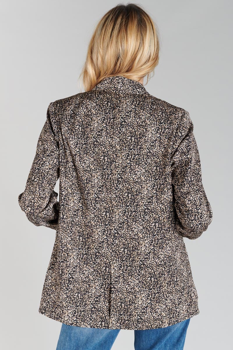 Veste blazer Talhia noir à motif