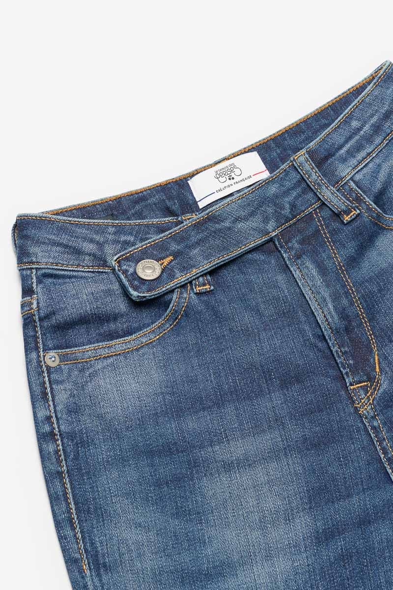 Jeans 400/14 mom Basic taille haute 7/8ème bleu N°2