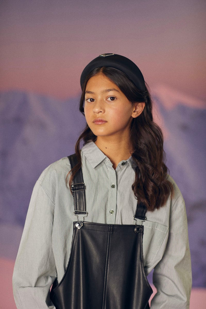 Chemise oversize Ginagi à rayures vertes