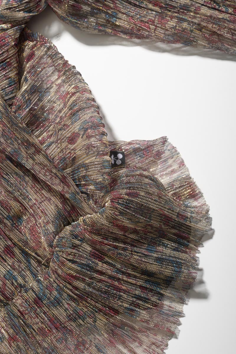 Blouse Kiannagi à motif cachemire irisée