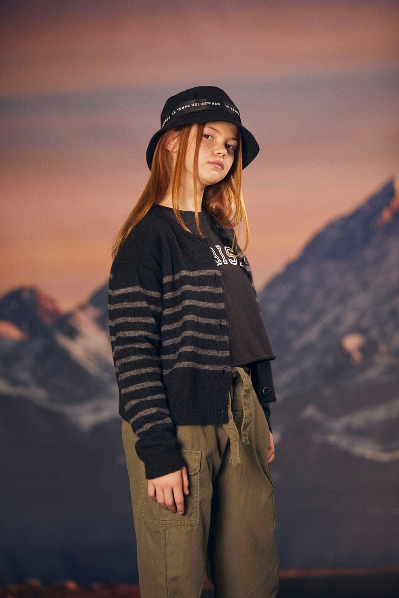 Cardigan Morkagi en laine alpaga mélangée