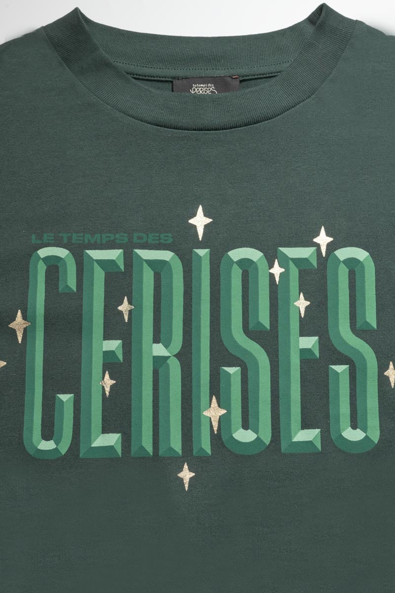 T-shirt Priahgi vert bouteille