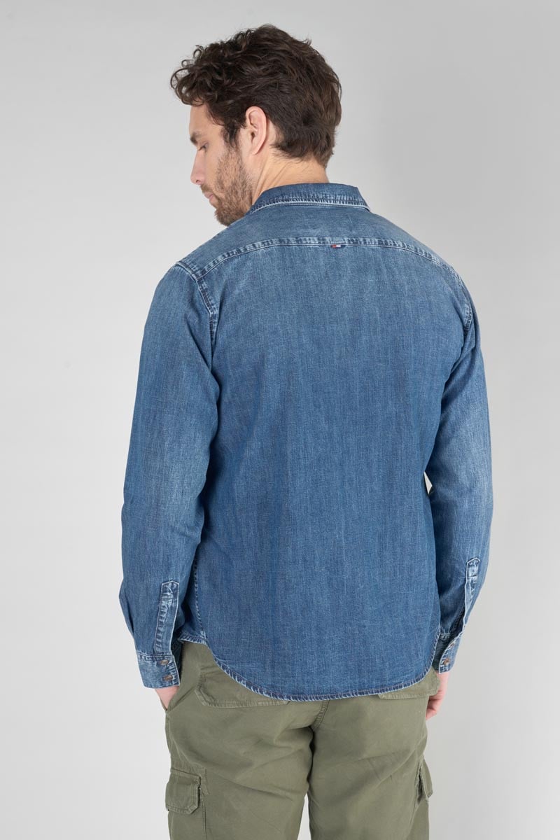 Chemise Valmy en jeans bleu délavé