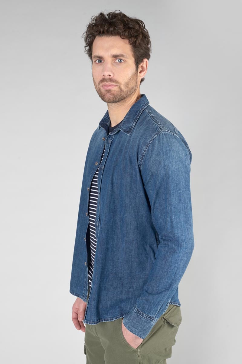 Chemise Valmy en jeans bleu délavé