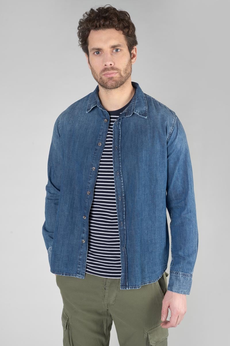 Chemise Valmy en jeans bleu délavé