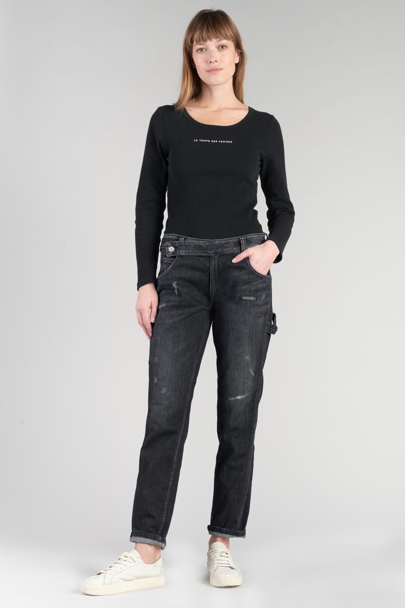 Jeans 200/43 boyfit Chara destroy noir N°1