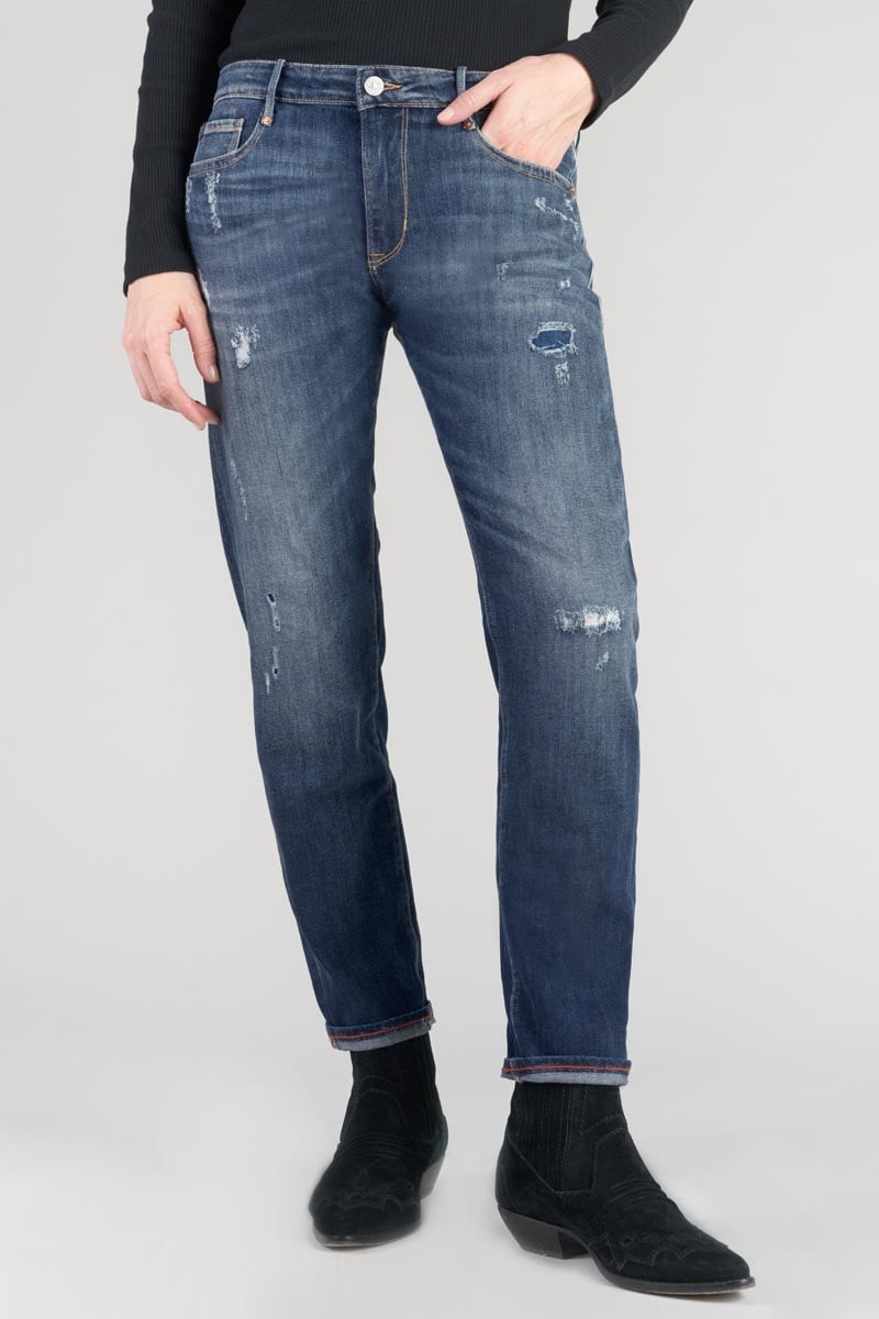 Jeans 200/43 boyfit Sea destroy bleu N°2