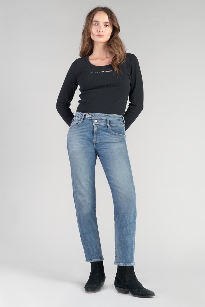 Jeans 400/17 mom Salma taille haute 7/8ème bleu N°4