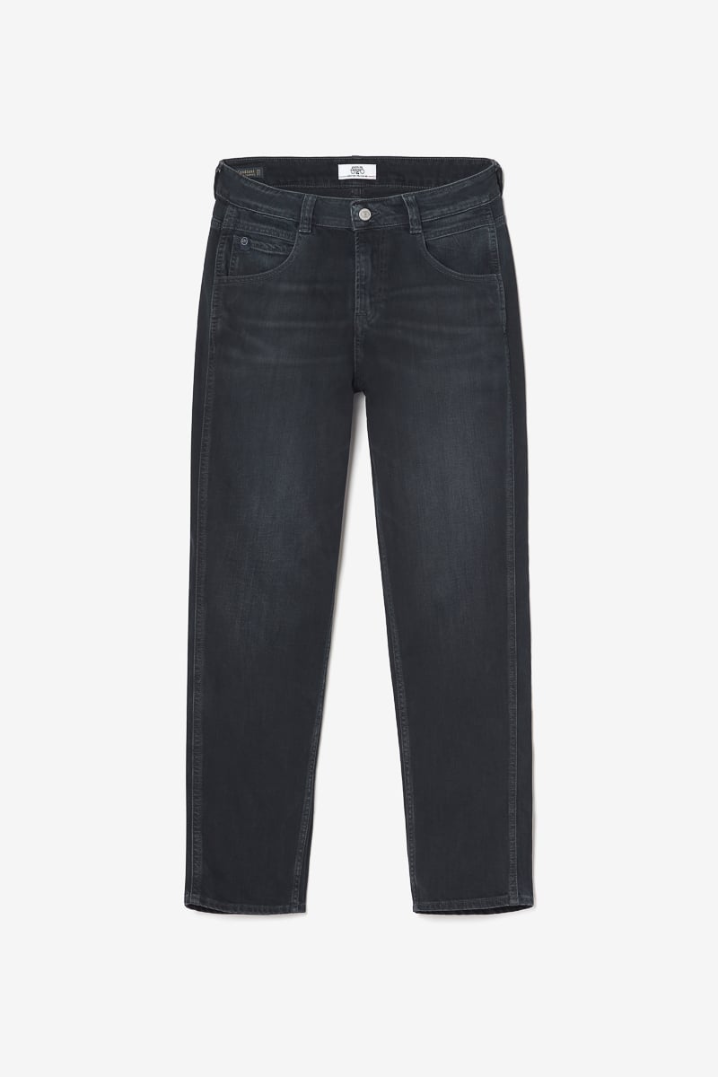 Jeans 400/60 girlfriend Basic taille haute bleu-noir N°1