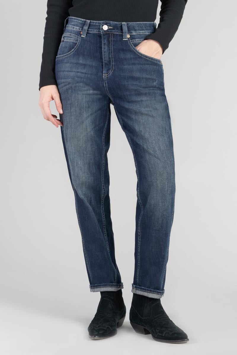 Jeans 400/60 girlfriend Kiss taille haute vintage bleu N°2