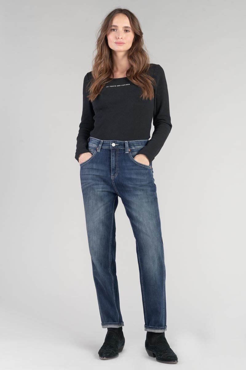 Jeans 400/60 girlfriend Kiss taille haute vintage bleu N°2