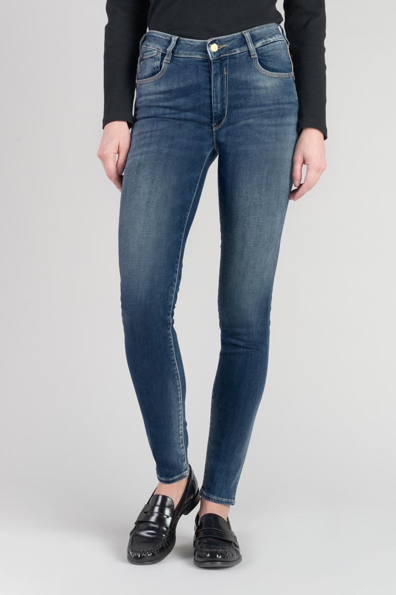 Jeans pulp slim Menars taille haute bleu N°3