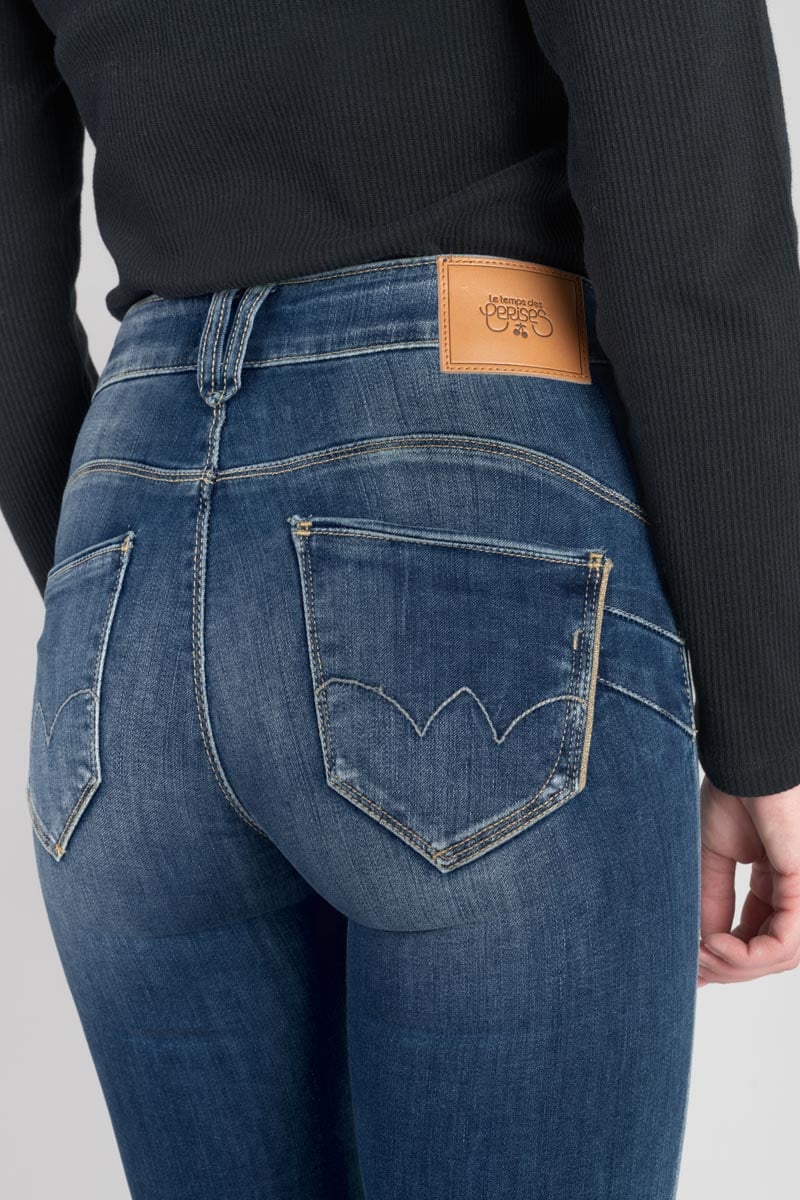 Jeans pulp slim Menars taille haute bleu N°3