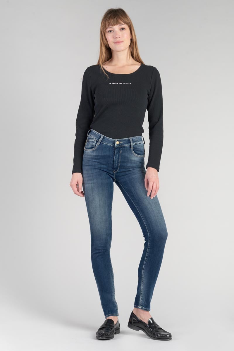 Jeans pulp slim Menars taille haute bleu N°3
