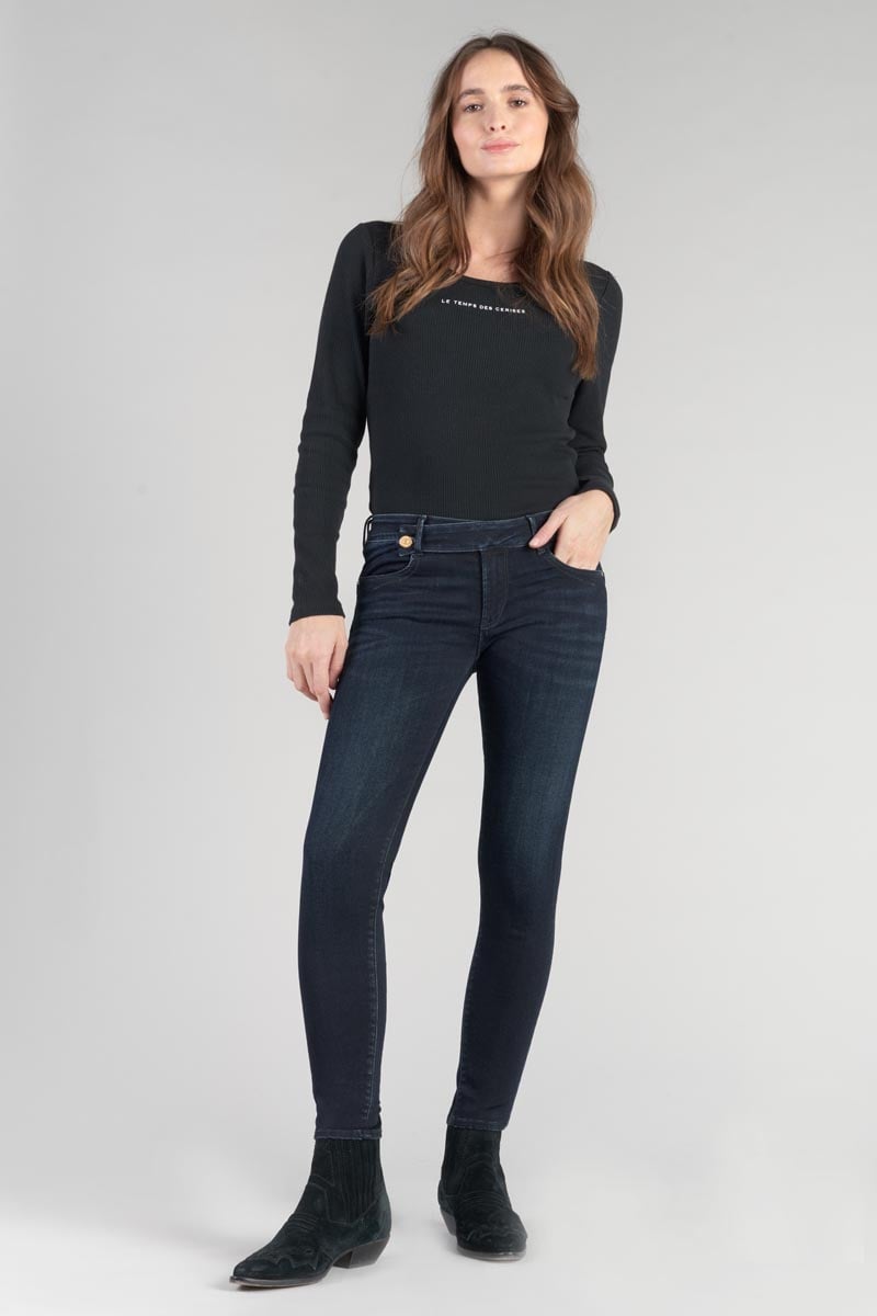 Jeans pulp slim Vigny 7/8ème bleu-noir N°2