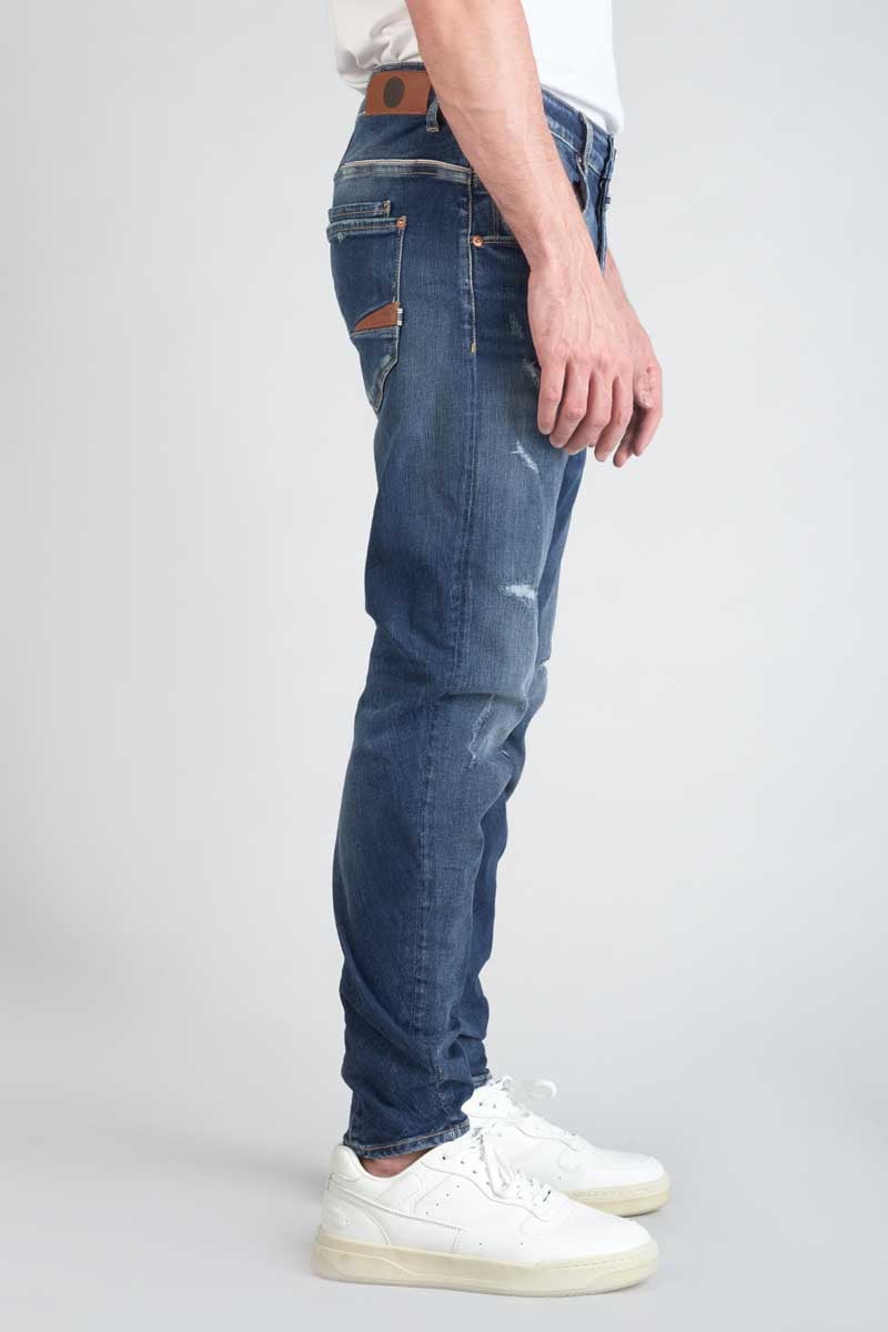 Jeans 900/03 tapered arqué Auteuil destroy bleu N°3