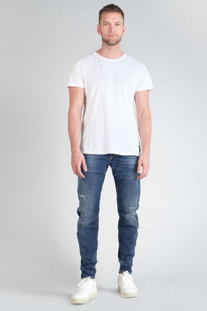 Jeans 900/03 tapered arqué Auteuil destroy bleu N°3