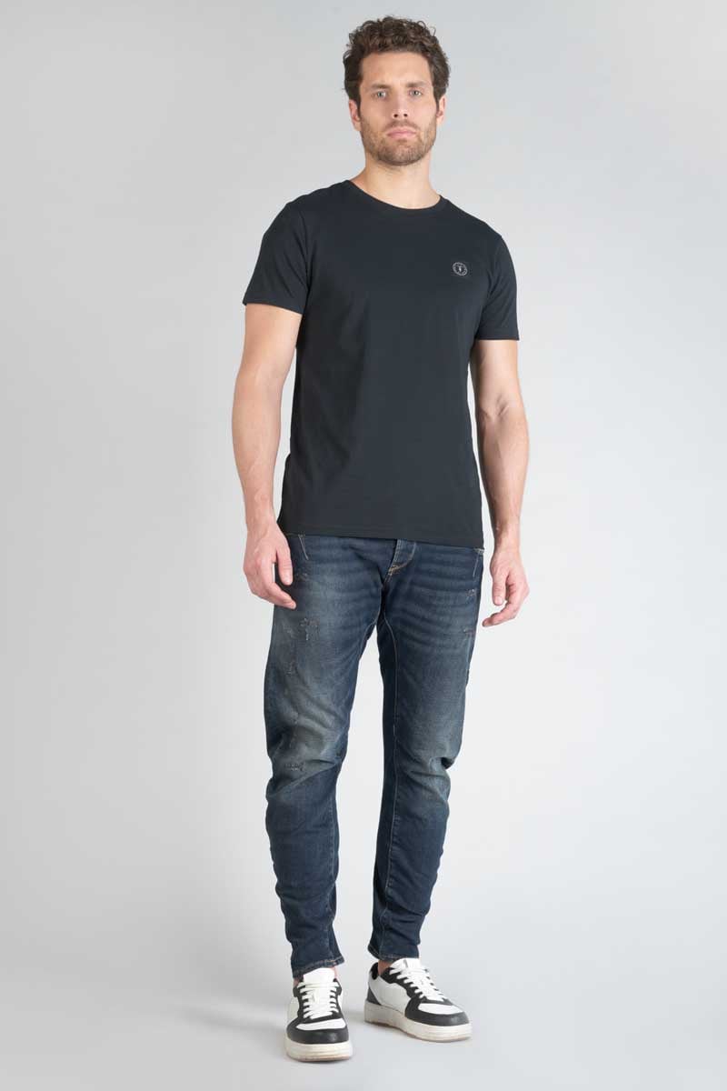Jeans 900/03 tapered arqué Pasteur destroy bleu-noir N°2